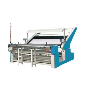 Fabric inspection and edge cutting and rolling machine knitted cloth tensionless inspection and rolling machine